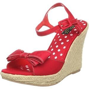 Pleaser Women's Summer-08/R 4 Inch Wedge Sandal - Size 8